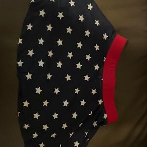 Red white and blue skort